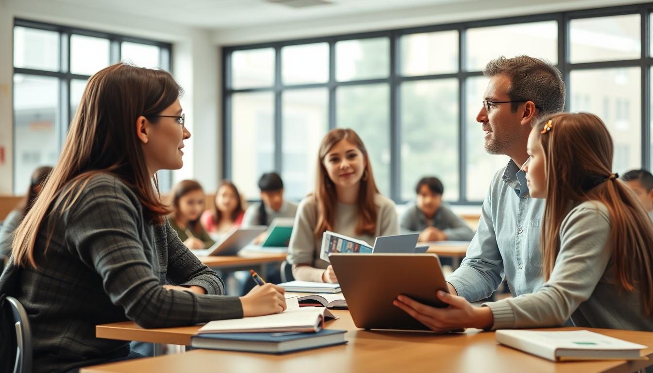 Students collaborating in study space